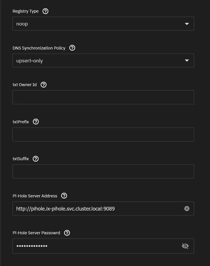 PiHole App Config 2